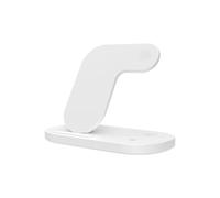 BBIAM Supporto magnetico per caricabatterie wireless 3 in 1 con adattatore da 30 W, stazione di ricarica per iPhone 16 15 14 13 12 Pro Max Plus, iwacth e AirPods, per caricabatterie MagSafe, bianco