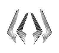 BBioss Kit di Modifica per griglia Ala Spoiler Anteriore, Decorazione per carrozzeria, Compatibile con Audi A5 S5 F5 Sline 2017-2020 (Aspetto Carbonio)