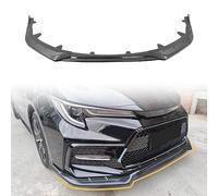 BBioss Spoiler paraurti Anteriore Compatibile con Toyota Corolla SE XSE berlina a 4 Porte 2020-2024, Splitter aggiuntivo in Fibra di Carbonio PP Nero con Stampa, Protezione per Il Mento,