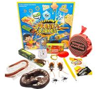 BbiuRer Articoli scherzi per bambini, set da 14 pezzi, cuscino per scoreggia, piccole mosche e oggetti realistici, scherzi divertenti per bambini e adulti, ideali per feste e serate in famiglia