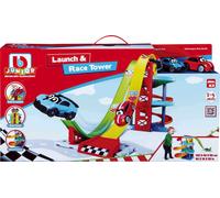 BBJunior Launch & Race Tower + VW New Beetke & Bugatti Divo - 1 pz.
