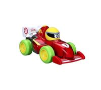 BBJunior Push & Glow Formula Fun: veicolo giocattolo Formula 1, con luce e suono, dai 12 mesi, rosso (16-89021)