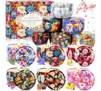 BBLTIFF Candele Profumate, 12 Pezzi Set Candele Profumate, Candele Decorative, Candela Profumata Regalo Cera di Soia Naturale, per Bagno, Matrimonio, Yoga, Natale, Regali di Compleanno (12 Profumi)