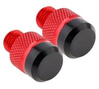 BBMZSM 1pair M10 X 1.25 Clockwise CNC Mirror Hole Plug 10mm Rearview Screws Compatible with Motorcycle Scooters Electric Bicycles Tricycles .D27
