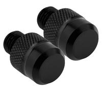 BBMZSM 1pair M10 X 1.25 Clockwise CNC Mirror Hole Plug 10mm Rearview Screws Compatible with Motorcycle Scooters Electric Bicycles Tricycles .D27