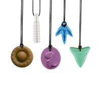BBNJBABY Collane sensoriali da masticare per bambini sensoriali, giocattoli sensoriali in silicone, collana da masticare sensoriale per autismo