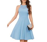 Bbonlinedress - Abiti da sera eleganti per ospiti di matrimonio, abito festivo da donna, abito con scollo a portafoglio, abito per la cresima, abito per la Jugendweihe, abito da damigella d'onore