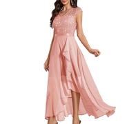 Bbonlinedress Abito da sera elegante per matrimonio, abito da cerimonia nuziale, abito da cerimonia nuziale in chiffon, abito da sera, Xp-blush, XL