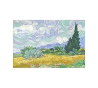 BBOVOBB Dipinto di Van Gogh su tela, con cipressi di paesaggi impressionisti Immagini da parete per la decorazione domestica 60x80 cm (24x31 pollici) Senza cornice