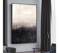 BBOVOBB Stampe su tela in bianco e nero Pittura astratta vintage Immagini di arte della parete Opere d'arte per pareti Decorazioni per la casa Soggiorno 80x120 cm (31x47 pollici) Senza cornice