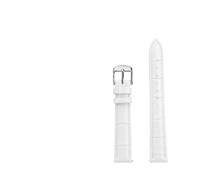 BBPLWEEA YingYou 12mm 14mm 15mm 16mm 17mm 18mm 20mm Compatibile con cinturino bianco Tissot DW Fibbia orologio in orologio da donna in pelle bovina(8809light-silver B,15mm)