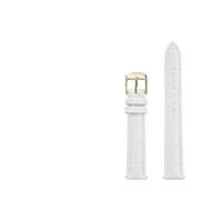 BBPLWEEA YingYou 12mm 14mm 15mm 16mm 17mm 18mm 20mm Compatibile con cinturino bianco Tissot DW Fibbia orologio in orologio da donna in pelle bovina(8801matte-golden B,12mm)