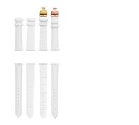 BBPLWEEA YingYou 12mm 14mm 15mm 16mm 17mm 18mm 20mm Compatibile con cinturino bianco Tissot DW Fibbia orologio in orologio da donna in pelle bovina(8802matte-silver B,18mm)