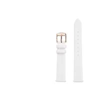 BBPLWEEA YingYou 12mm 14mm 15mm 16mm 17mm 18mm 20mm Compatibile con cinturino bianco Tissot DW Fibbia orologio in orologio da donna in pelle bovina(8805matte-RG B,12mm)