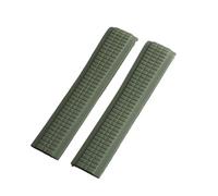 BBPLWEEA YingYou 21mm Black Blue Green Curved End Silicone Gomma in gomma Adatta for Patek Aquanaut Philippe compatibile con 5164a 5167A-001 cinturino cinturino(Green)