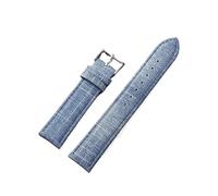 BBPLWEEA YingYou Cinturini For Orologi In Nylon Denim Da 10-22 Mm, Cinturino Morbido In Tela For Uomo E Donna, Braccialetti Sportivi, Cinturino Da Polso Vintage(Light blue,20MM_BLACK BUCKLE)