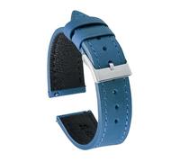 BBPLWEEA YingYou Cinturini For Orologi In Pelle Crazy Horse 18/19/20/21/22mm Bracciale In Pelle Di Mucca For Orologi Da Uomo E Da Donna Cinturino Da Polso Vintage(Blue,20mm)