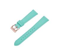 BBPLWEEA YingYou Cinturini for orologi in pelle di vitello di qualità, 18/19/20/21/22/23/24 mm(Sky Blue-Rose Gold,23mm)