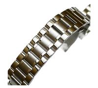BBPLWEEA YingYou Cinturino For Orologio In Acciaio Inossidabile 18mm 19mm 20mm 22mm 24mm 7 Perline Bracciale Con Cinturino Solido For Uomo Orologi Meccanici Al Quarzo(Silver,24mm)