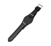 BBPLWEEA YingYou Cinturino for orologio in vera pelle compatibile con CH2564 CH2565 CH2891 CH3051 FS4813 ME3102 AM4535/AM4486 AM4532 20 mm e 22 mm(Black silver buckle,20mm)