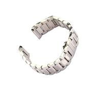 BBPLWEEA YingYou Cinturino In Acciaio Inossidabile A Doppio Scopo Con Gomito Piatto 12 14 16 18 19 20 21 22 23 24 Mm Con Chiusura A Farfalla A Doppia Pressione + Strumenti(Silver,19mm)