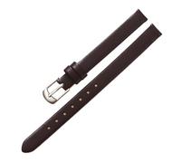 BBPLWEEA YingYou Cinturino in Pelle di Vacchetta Cinturino in Vera Pelle 8MM 10MM 18mm 20mm 22mm Cinturino Liscio Compatibile con Orologi DW Galaxy Watch Gear S3(Silver DarkBrown_16mm)
