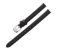 BBPLWEEA YingYou Cinturino in Pelle di Vacchetta Cinturino in Vera Pelle 8MM 10MM 18mm 20mm 22mm Cinturino Liscio Compatibile con Orologi DW Galaxy Watch Gear S3(Silver Black_14mm)