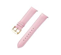 BBPLWEEA YingYou Cinturino in pelle di vitello blu royal verde rosa bianco 18 mm 20 mm 22 mm 24 mm Accessori for cinturini(Sakura powder gold,14mm)