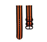 BBPLWEEA YingYou Compatibile con Garmin Venu 2 2S Cinturino Compatibile con Garmin Vivoactive 3/Vivoactive 4 4S/Forerunner 645 245m Cinturino in Nylon Cinturino Accessori(Black Orange_for Venu 2)