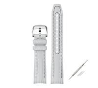 BBPLWEEA YingYou Compatibile con Swatch X Omega Joint MoonSwatch 20mm Cinturino a sgancio rapido for uomo e donna con estremità curva in silicone e cinturino for orologio(White black)