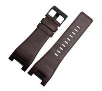 BBPLWEEA YingYou Guaindband in vera pelle compatibile con Diesel DZ1216 DZ1273 DZ4246 DZ4247DZ287 Cinturini da orologi da polso 32 * 17mm Bande di interfaccia professionale(Plain brown black)