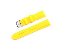 BBPLWEEA YingYou Guarda Band 18mm 20mm 22mm 24mm in silicone Sport di gomma in silicone adatto for Zwart Bay Khaki Braccialetto da donna Bracciale da donna con cinturino da donna(Yellow-Silver,24mm)