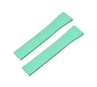 BBPLWEEA YingYou New FKM Watch Strap With Quick-release Butterfly Gold Buckle. Compatible With 16mm, 18mm, 19mm, 20mm, 21mm, And 22mm CTS Rubber Watch Strap Cutting Sizes.(Mint No Buckle,21mmx18mm)