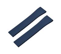 BBPLWEEA YingYou New FKM Watch Strap With Quick-release Butterfly Gold Buckle. Compatible With 16mm, 18mm, 19mm, 20mm, 21mm, And 22mm CTS Rubber Watch Strap Cutting Sizes.(Blue No Buckle,21mmx18mm)