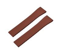 BBPLWEEA YingYou New FKM Watch Strap With Quick-release Butterfly Gold Buckle. Compatible With 16mm, 18mm, 19mm, 20mm, 21mm, And 22mm CTS Rubber Watch Strap Cutting Sizes.(Brown No Buckle,20mmx16mm)