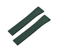 BBPLWEEA YingYou New FKM Watch Strap With Quick-release Butterfly Gold Buckle. Compatible With 16mm, 18mm, 19mm, 20mm, 21mm, And 22mm CTS Rubber Watch Strap Cutting Sizes.(Green No Buckle,21mmx18mm)