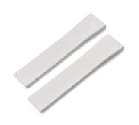 BBPLWEEA YingYou Nuovo cinturino for orologio in gomma CTS da 16, 18, 19, 20, 21, 22 mm, con fibbia originale in argento e sgancio rapido(White No Buckle,20mmx16mm)