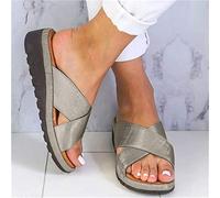 BBPM Estive Donna Ifradito Ortopediche Supporto Arco Flip Flop Antiscivolo Gomma Suole Doccia Spiaggia Piscina Eleganti Ciabatte,Bronzo,EU39/US7.5