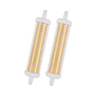 BBPM R7S LED 118mm, Lampadina R7S LED 118mm 20W 1400lm Luce Bianco Caldo 3000K, Equivalente 200W Lampada Alogena, Nessun Sfarfallio Risparmio Energetico, 2Pezzi,Warm White 3000k,20W 220V
