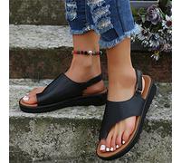 BBPM Sandali da Donna ortopedici per Alluce valgo con Zeppa Infradito da Donna comode con correzione dell'alluce Pantofole Casual Open Toe con correttore di borsite,Nero,EU39/US7.5