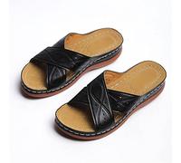 BBPM Sandali Estivi Casual da Donna, Sandali Casual da Donna con Supporto per Arco Plantare, Sandali con Fascite Plantare,Nero,EU35/US4.5