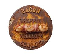 BBQ_Bacon_Wrapped Targa in metallo