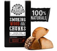 BBQ Chunk Ontano - Alder - HARDCORE BARBECUE - Legno per Affumicatura e Affumicatore BBQ - Legna per Affumicare Carne su Barbecue - 100% Naturale 1,5kg