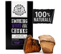 BBQ Chunk Prugno - Plum - HARDCORE BARBECUE - Legno per Affumicatura e Affumicatore BBQ - Legna per Affumicare Carne su Barbecue - 100% Naturale 1,5kg