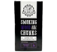 BBQ CHUNK PRUGNO - PLUM - Legna per affumicatura HARDCORE BARBECUE essenza alla prugna - Pezzi di legno per affumicare - Circa 1,5 Kg