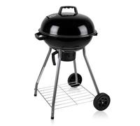 BBQ Collection - Barbecue Griglia - BBQ Carbone Coperchio 2 Ruote Carbonella Giardino - Acciaio Inox