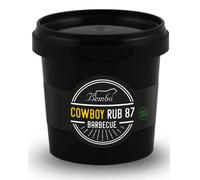 BBQ Cowboy Rub 87 Bembo - 450 g - Mix Spezie per Bistecche, Costate e Fiorentine - Rub BBQ con Caffè e Cacao - Marinatura a Secco Dry Rub - Made in Italy