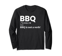 BBQ Definition Noun BBQ Is Not A Verb Funny BBQ Amante Maglia a Manica