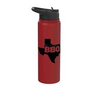BBQ Dentro Texas Mappa Texas BBQ Stainless Steel Insulated Water Bottle