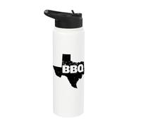 BBQ Dentro Texas Mappa Texas BBQ Stainless Steel Insulated Water Bottle